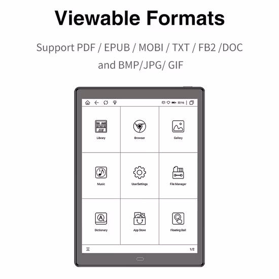 Vtex Cheap Ebook Reader OEM ODM 12 Inch 7.8 Inch 10 Inch 6 Inch Ebook Reader Tablet Optional Bt WiFi Quad Core E Reader Ebook