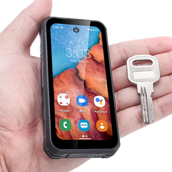Mini Rugged Smartphone Uniwa R4002 Android 12.0 Mobile Phone 3.88 Inch IPS Cell Phone Capacitive Touch Screen Octa Core 6GB RAM 128GB ROM 4G Smart Rugged Phone 